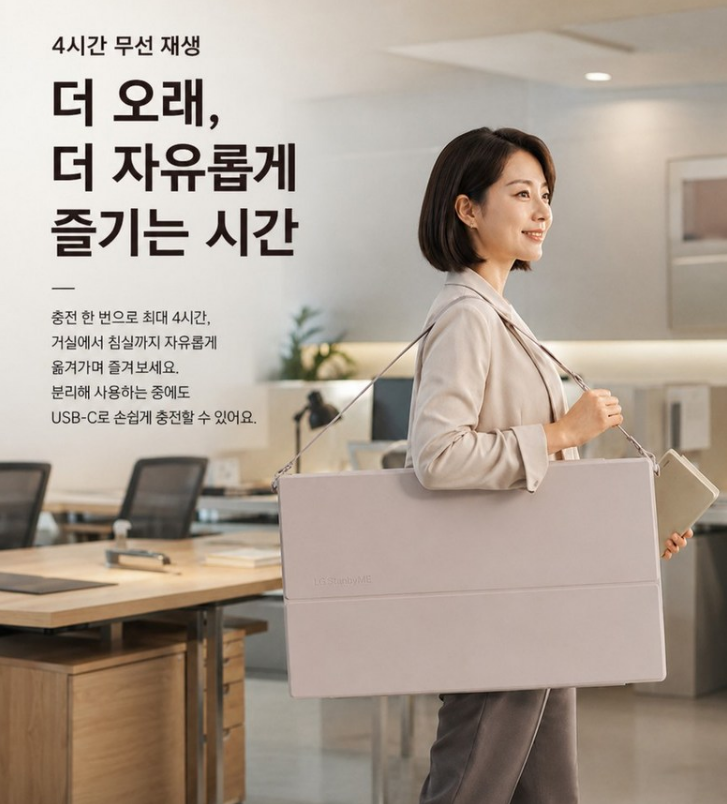 LG전자 스탠바이미2 27LX6TKGA 이미지 2